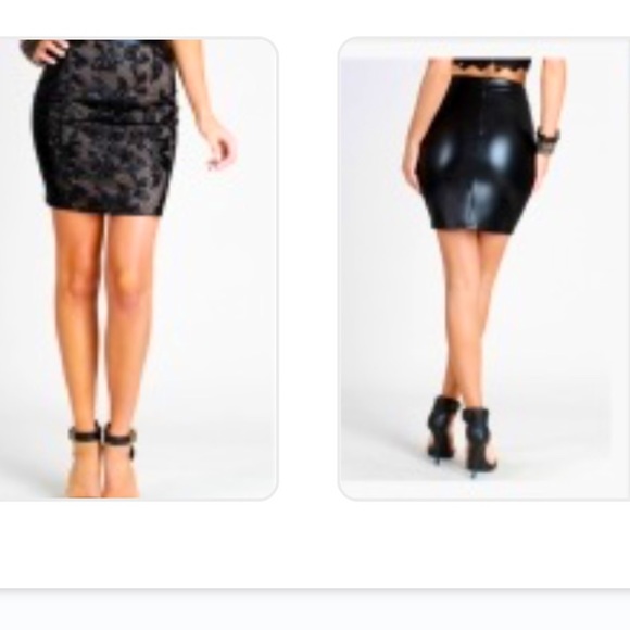 COPY - Black Mini Skirt - Picture 1 of 2